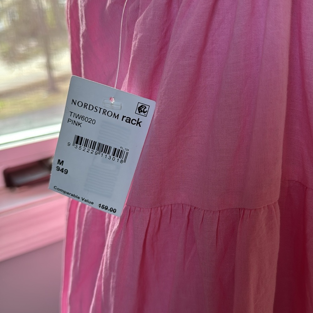 Charlie Holiday pink Priscilla tiered maxi long dress NWT size M - Picture 6 of 9
